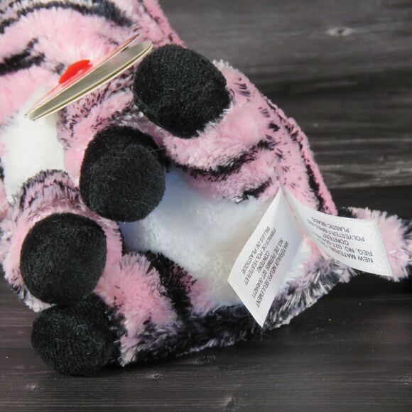 TY Beanie Boos Zoey the Zebra 6" Plush Glam Pink Black Striped Stuffed Animal - Picture 11 of 16